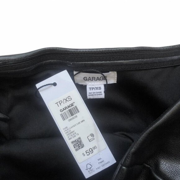 Garage Faux Leather Tube Dress - Picture 5 of 6